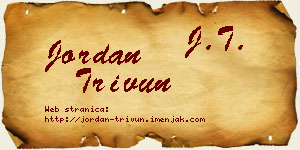 Jordan Trivun vizit kartica